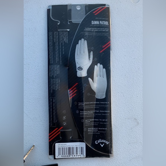 Callaway golf glove Left hand size large new in package - Picture 2 of 2